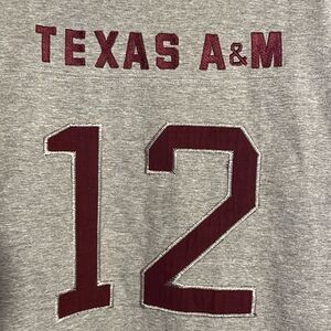 Aggies Texas A&M Women’s 12th Man T shirt Game Day Tailgate Embroidered
